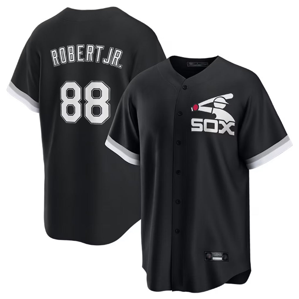C.White Sox #88 Luis Robert Jr Player Black Spring Training Game Edoa Stitched Jerseys