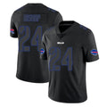 B.Bills #24 Cole Bishop Player Limited Black Impact Game Edoa Stitched Jerseys