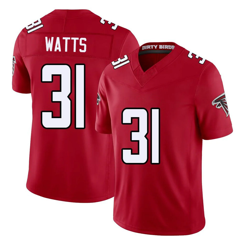 A.Falcons #31 Xavier Watts Player Red Team Color Vapor F.U.S.E. Limited Edoa Stitched Jerseys
