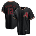 A.Diamondbacks #12 Lourdes Gurriel Jr Player Black Limited Home Edoa Stitched Jerseys