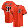D.Tigers #31 Riley Greene Player Orange Home Game Edoa Stitched Jerseys