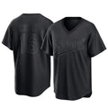 Athletics #16 Nick Kurtz Player Black Pitch Fashion T-shirt Home Game Edoa Stitched Jerseys