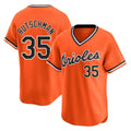 B.Orioles #35 Adley Rutschman Player Orange T-shirt Limited Home Game Edoa Stitched Jerseys