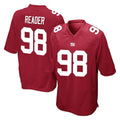 NY.Giants #98 DJ Reader Player Red Home Game Edoa Stitched Jerseys