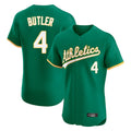 Athletics #4 Lawrence Butler Player Kelly Green Limited Elite Home Game Edoa Stitched Jerseys