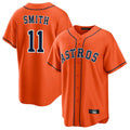 H.Astros #11 Cam Smith Player Orange Home Game Edoa Stitched Jerseys