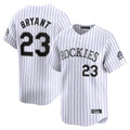 C.Rockies #23 Kris Bryant Player White Limited Home Edoa Stitched Jerseys