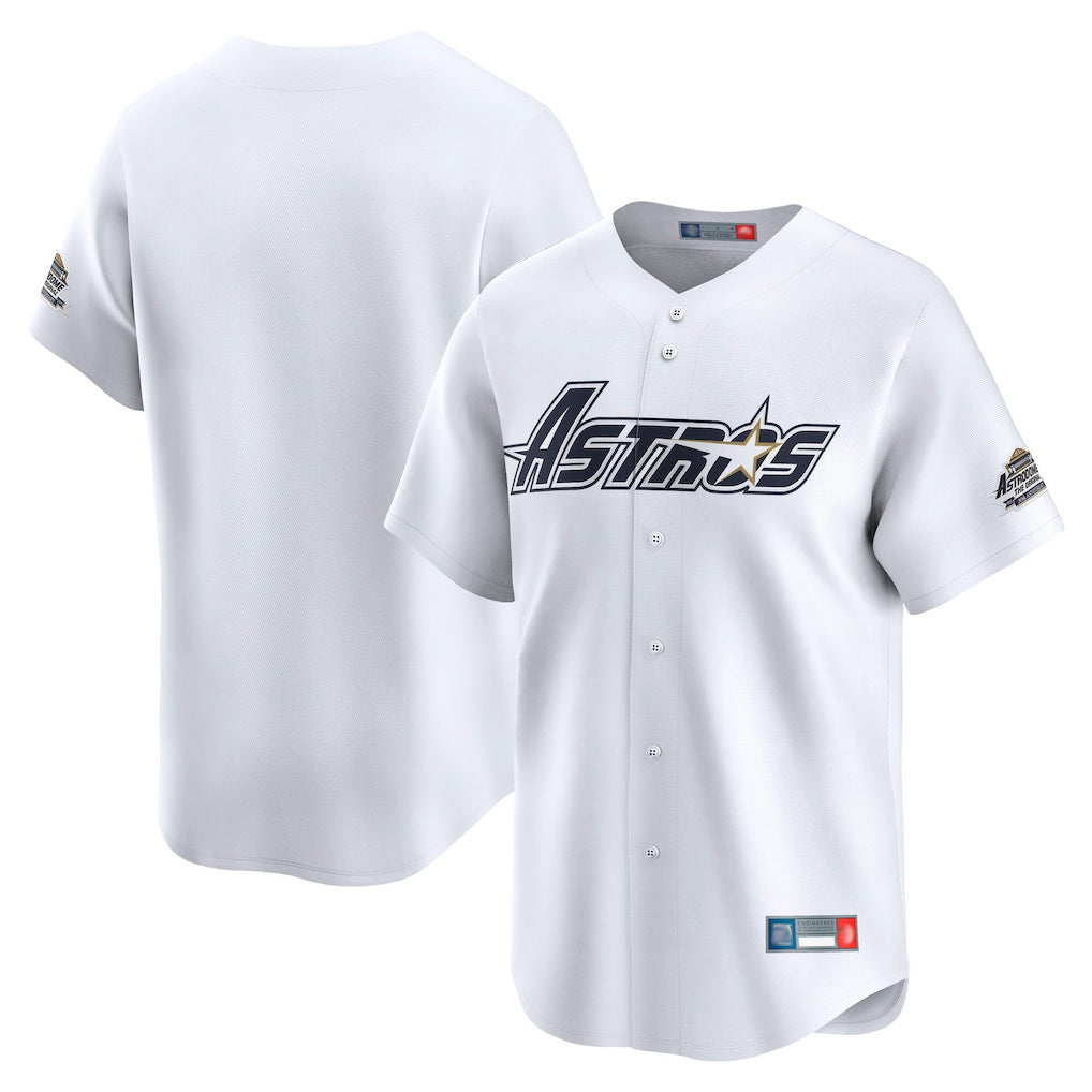 H.Astros ## Astros Blank Player White Throwback Cooperstown Collection Limited Edoa Stitched Jerseys