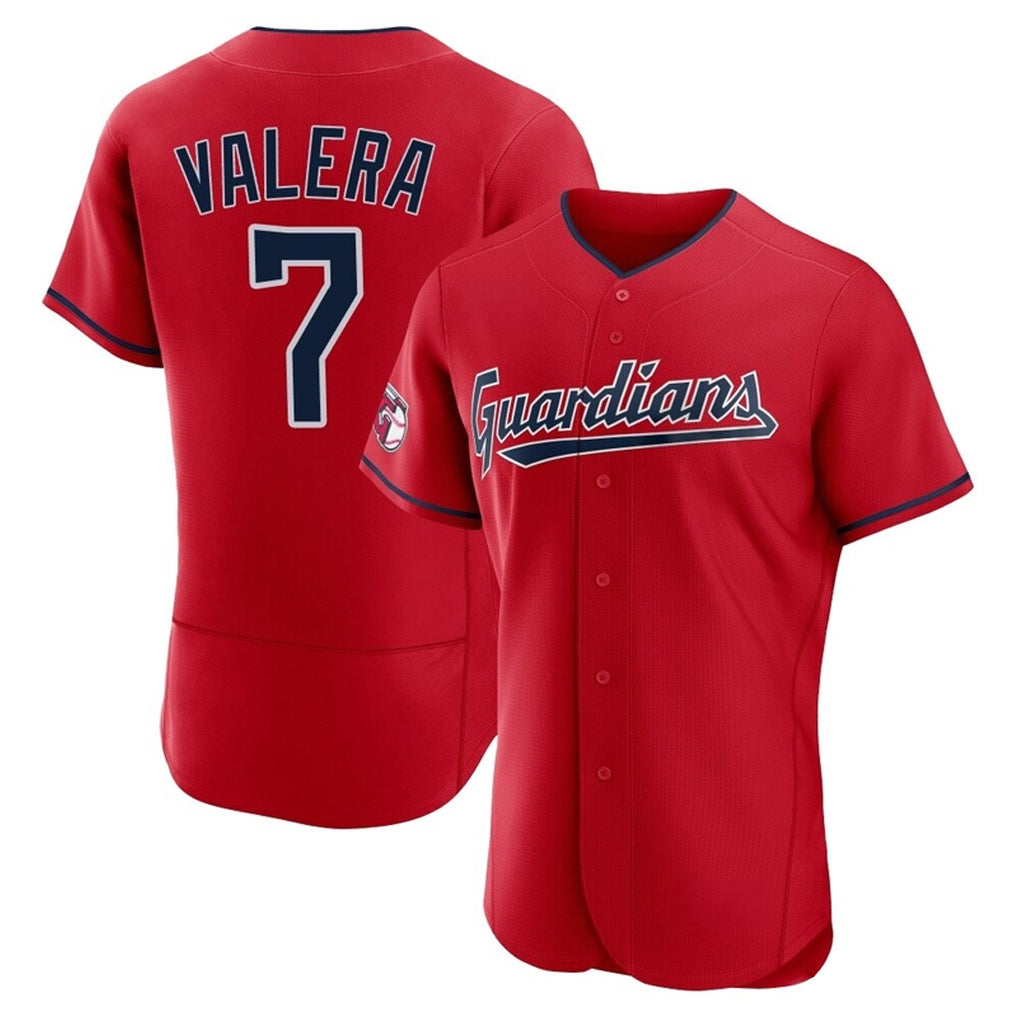 C.Guardians #7 George Valera Player Red Limited Elite Home Edoa Stitched Jerseys
