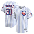 C.Cubs #31 Greg Maddux Player White Limited Home Game Edoa Stitched Jerseys