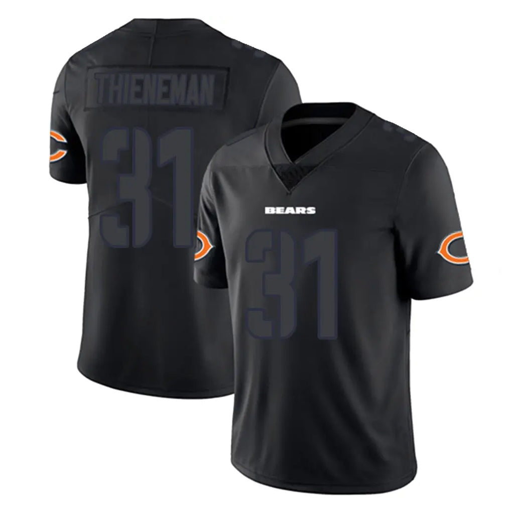 C.Bears #31 Dillon Thieneman Player Black Impact Limited Game Edoa Stitched Jerseys