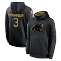 C.Panthers #3 Princely Umanmielen Player Black Salute to Service Pullover Hoodies Limited Game Edoa Stitched Jerseys