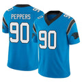 C.Panthers #90 Julius Peppers Player Blue Vapor F.U.S.E. Limited Home Game Edoa Stitched Jerseys