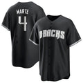 A.Diamondbacks #4 Ketel Marte Player Player Black Game Home Edoa Stitched Jerseys