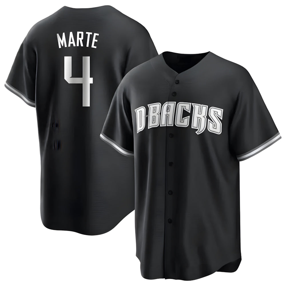 A.Diamondbacks #4 Ketel Marte Player Player Black Game Home Edoa Stitched Jerseys