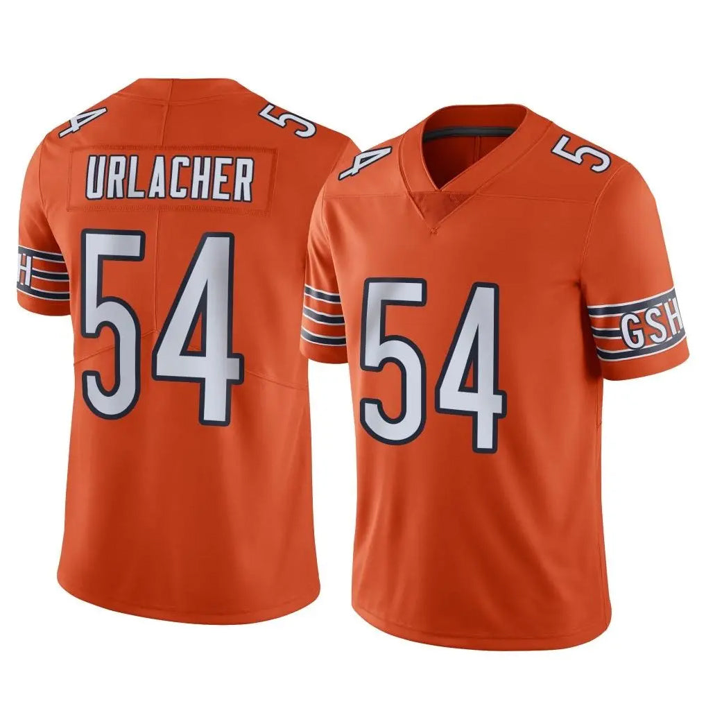 C.Bears #54 Brian Urlacher Player Orange Alternate Vapor Limited Home Game Edoa Stitched Jerseys