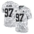 D.Cowboys #97 Kenny Clark Player Arctic Camo Salute to Service Limited Home Game Edoa Stitched Jerseys