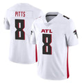 A.Falcons #8 Kyle Pitts Sr. Player White Vapor Untouchable Limited Home Game Edoa Stitched Jerseys