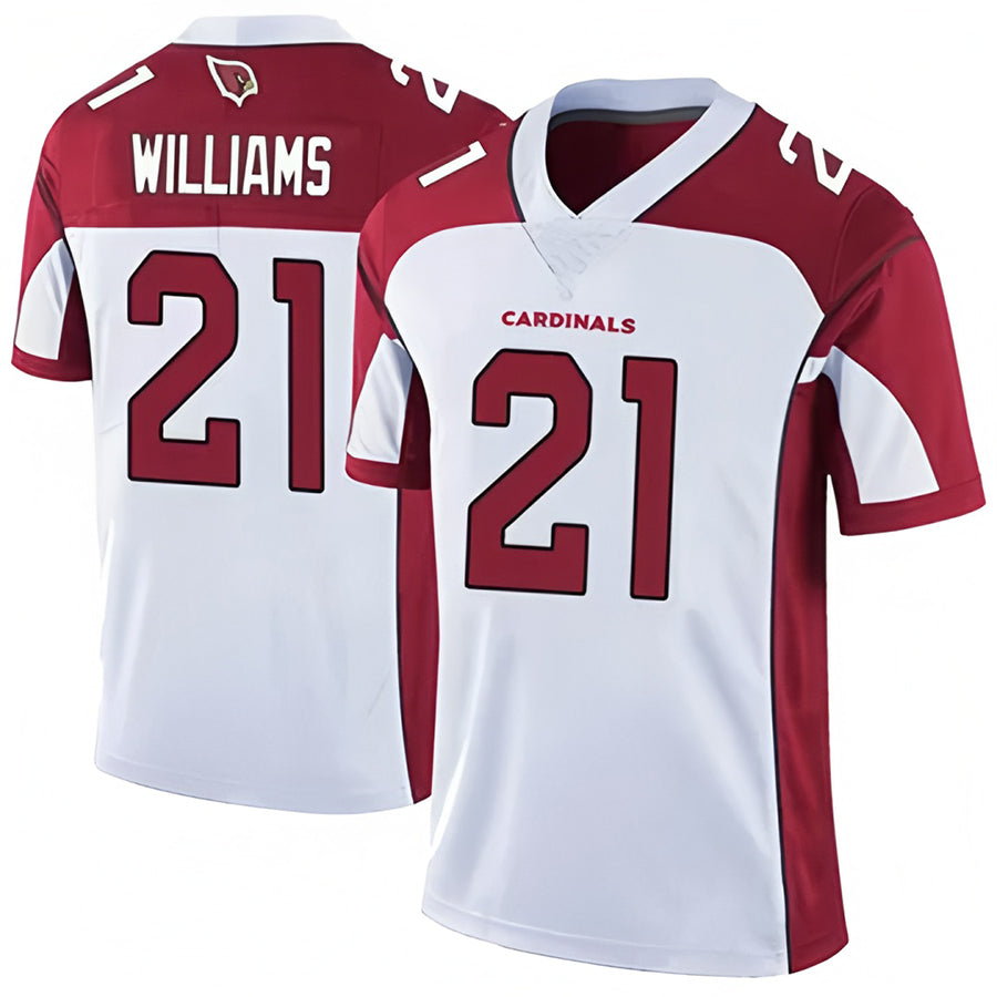A.Cardinals #21 Garrett Williams Player White Game Edoa Stitched Jerseys