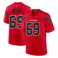 H.Texans #69 Ed Ingram Player Red Alternate Home Game Edoa Stitched Jerseys