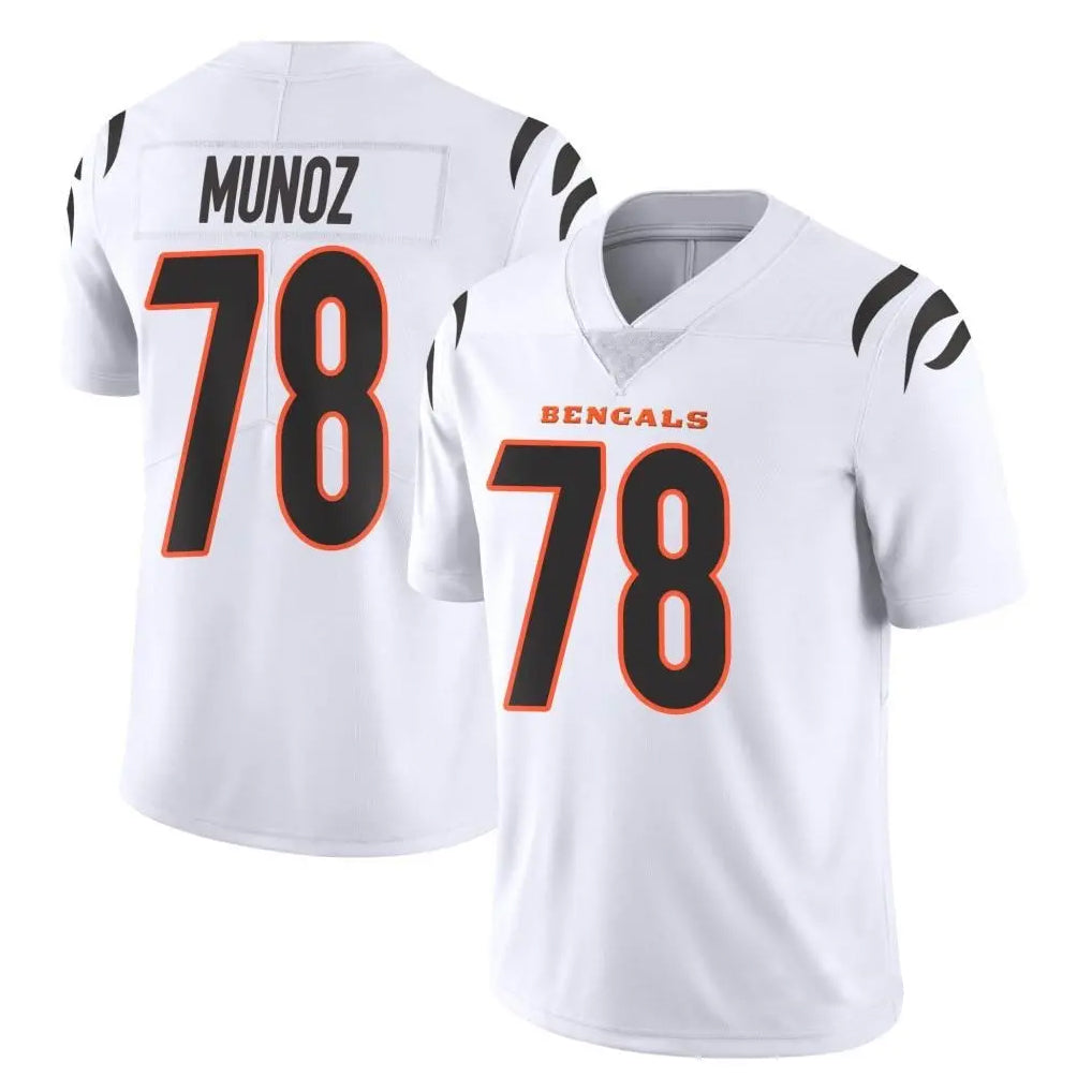 C.Bengals #78 Anthony Munoz Player White Vapor Untouchable Limited Home Game Edoa Stitched Jerseys