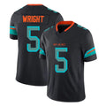 M.Dolphins #5 Jaylen Wright Player Black Limited Pitch Rivalries Collection Home Game Edoa Stitched Jerseys