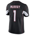 A.Cardinals #1 Kyler Murray Player Black Vapor Limited Home Game Edoa Stitched Jerseys
