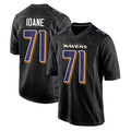 B.Ravens #71 Olaivavega Ioane Player Black Carbon Fashion Home Edoa Stitched Jerseys