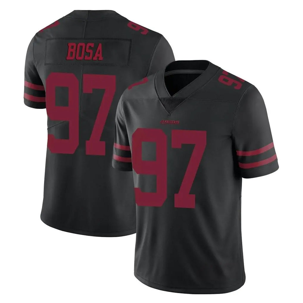 SF.49ers #97 Nick Bosa Player Black Alternate Limited Vapor Untouchable Home Game Edoa Stitched Jerseys