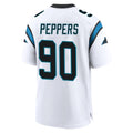 C.Panthers #90 Julius Peppers Player White Home Game Edoa Stitched Jerseys