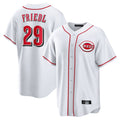 C.Reds #29 TJ Friedl Player White Game Home Edoa Stitched Jerseys