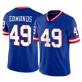 NY.Giants #49 Tremaine Edmunds Player Royal Classic Vapor Home Game Edoa Stitched Jerseys