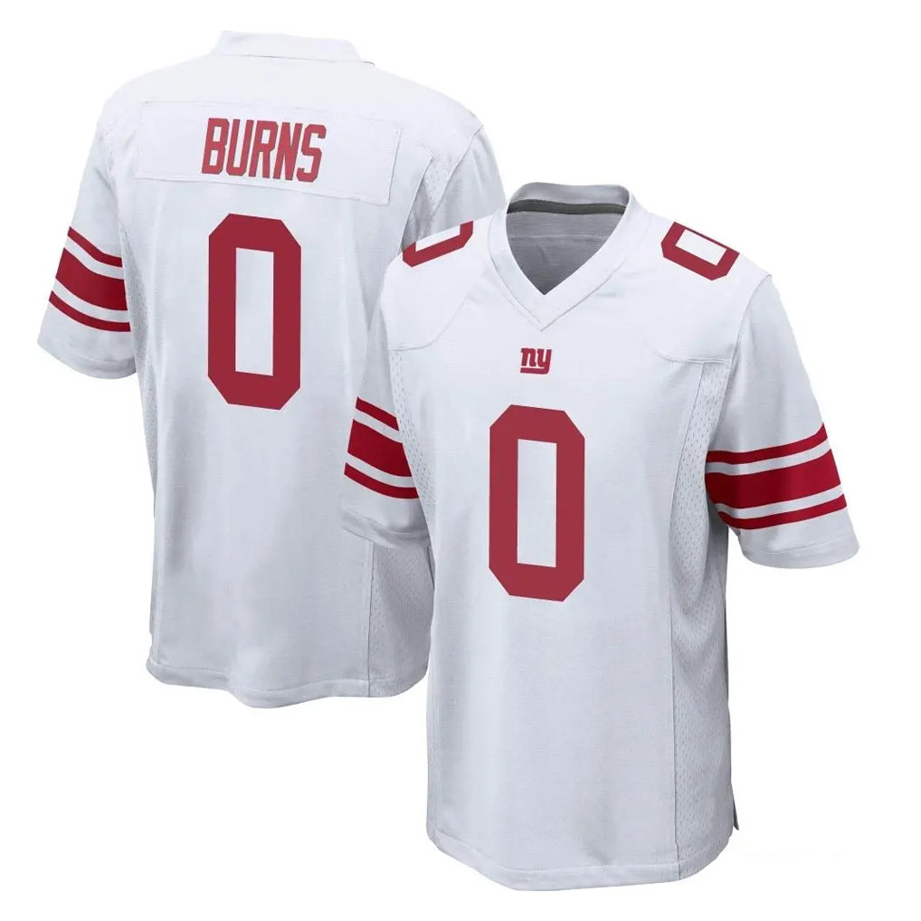 NY.Giants #0 Brian Burns Player White Home Game Edoa Stitched Jerseys