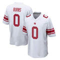 NY.Giants #0 Brian Burns Player White Home Game Edoa Stitched Jerseys