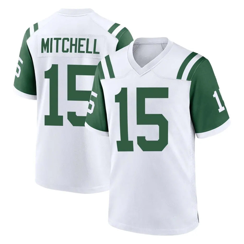 NY.Jets #15 Adonai Mitchell Player White Classic Home Game Edoa Stitched Jerseys