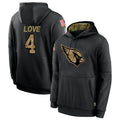 A.Cardinals #4 Jeremiyah Love Player Black Salute to Service Limited Hoodies Edoa Stitched Jerseys