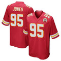 KC.Chiefs #95 Chris Jones Player Red Home Game Edoa Stitched Jerseys
