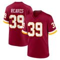 W.Commanders #39 Jeremy Reaves Player Burgundy Game Home Edoa Stitched Jerseys