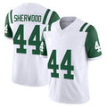 NY.Jets #44 Jamien Sherwood Player White Limited Classic Vapor F.U.S.E. Home Game Edoa Stitched Jerseys