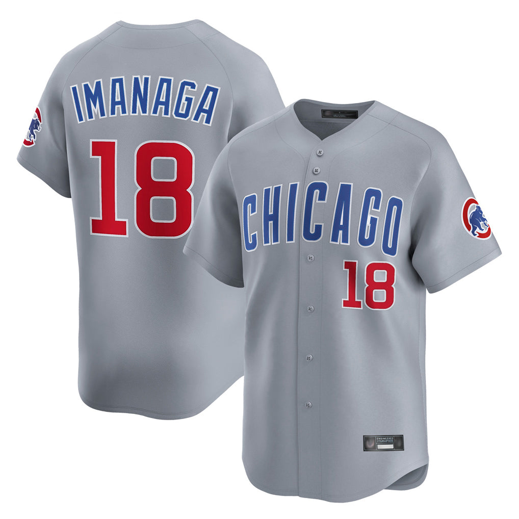 C.Cubs #18 Shota Imanaga Player Gray Road Limited Home Edoa Stitched Jerseys