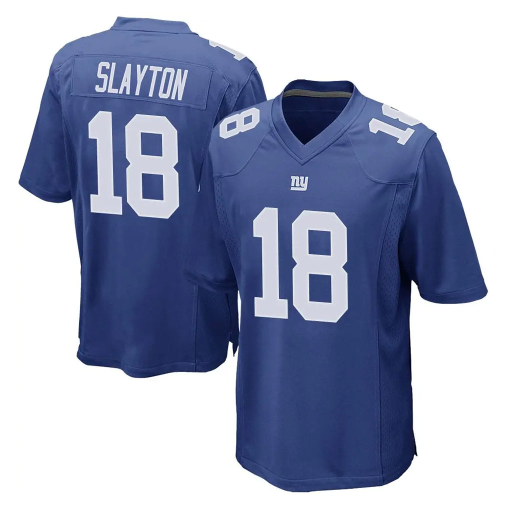 NY.Giants #18 Darius Slayton Player Royal Home Game Edoa Stitched Jerseys
