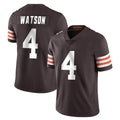 C.Browns #4 Deshaun Watson Player Brown Color Vapor Untouchable Limited Home Game Edoa Stitched Jerseys