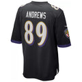 B.Ravens #89 Mark Andrews Player Black Replica Game Edoa Stitched Jerseys