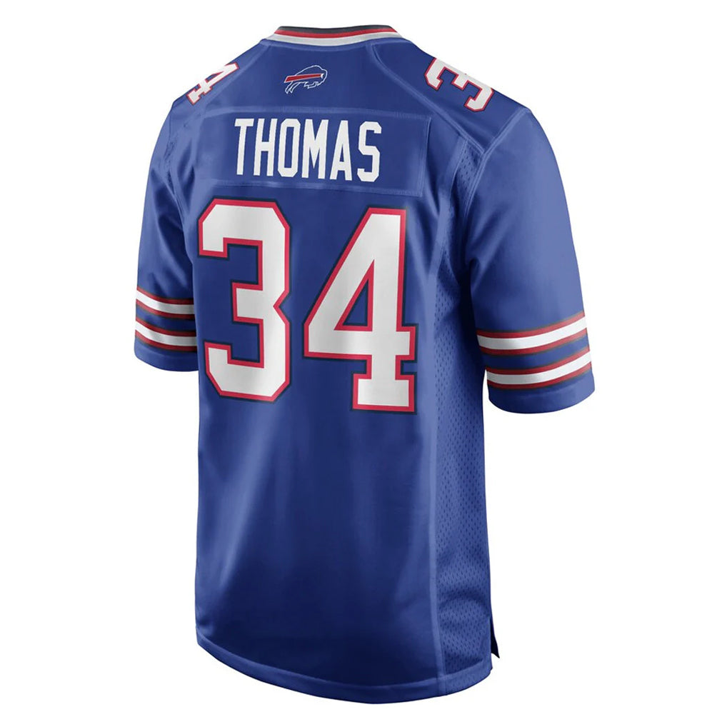 B.Bills #34 Thurman Thomas Player Royal Home Game Edoa Stitched Jerseys