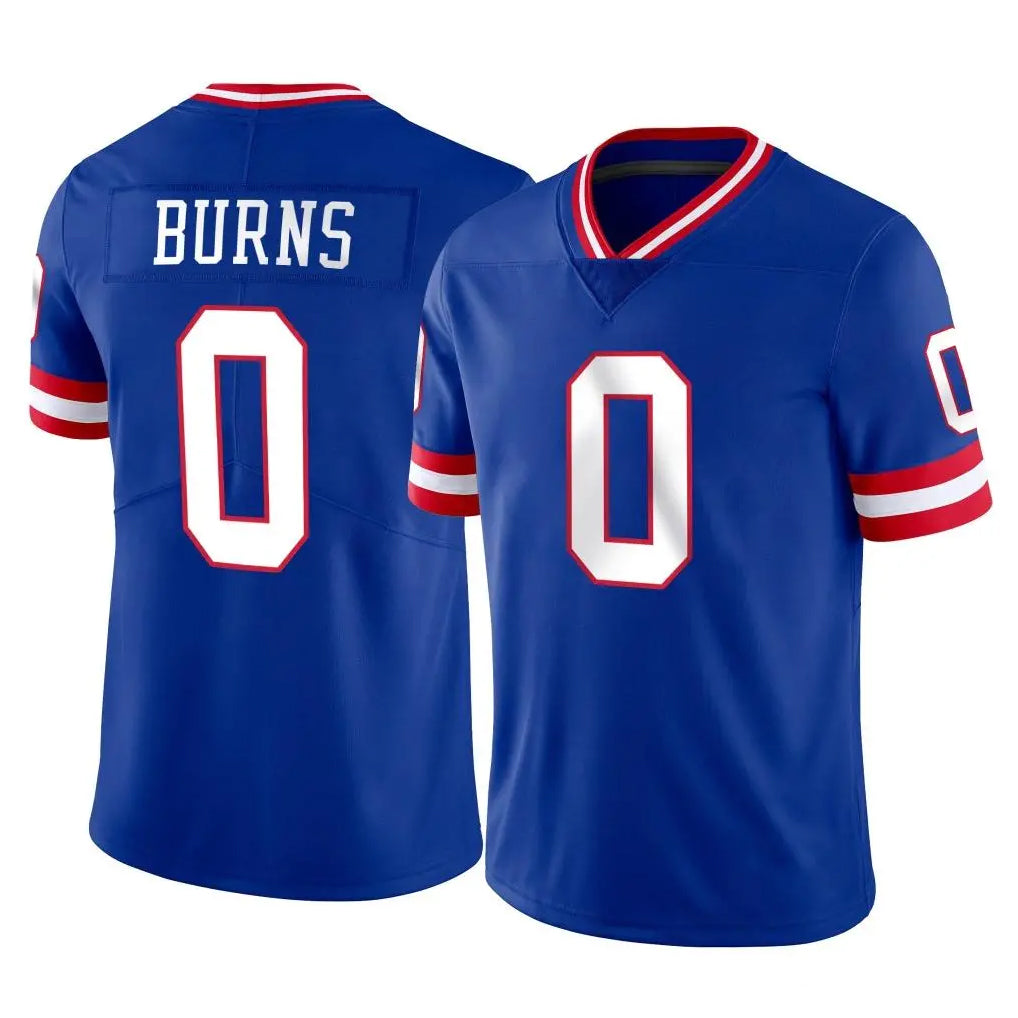 NY.Giants #0 Brian Burns Player Royal Classic Vapor Home Game Edoa Stitched Jerseys