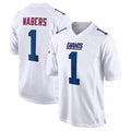 NY.Giants #1 Malik Nabers Player White Fashion Limited Home Game Edoa Stitched Jerseys