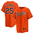 B.Orioles #25 Pete Alonso Player Orange Home Game Edoa Stitched Jerseys