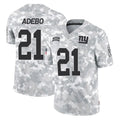 NY.Giants #21 Paulson Adebo Player Arctic Camo Salute To Service Limited Game Edoa Stitched Jerseys