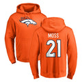 D.Broncos #21 Riley Moss Player Orange Pullover Hoodie Limited Edoa Stitched Jerseys