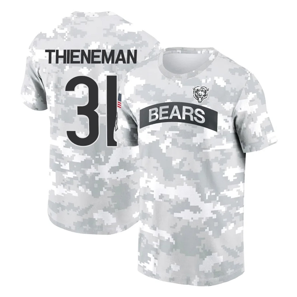 C.Bears #31 Dillon Thieneman Player Arctic Camo Salute to Service Performance T-Shirt Limited Edoa Stitched Jerseys